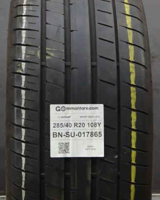 1 Pneumatico 285/40 R20 Dunlop Sport Maxx Rt2