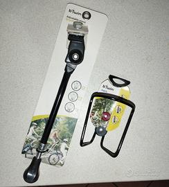 cavalletto e portaborraccia bicicletta