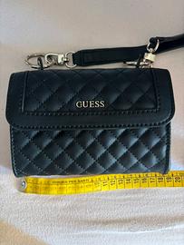 Borsa Guess nera a tracolla trapuntata NUOVA