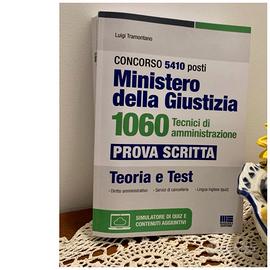 Libro Manuale Concorso Ministero della Giustizia