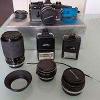 Olympus OM-2N nero/F.Zuiko 50mm F/1.4 + Zuiko 28mm