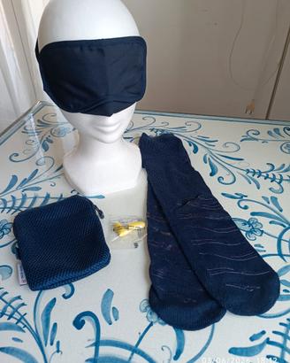 SET DA VIAGGIO 4 PZ MASCHERINA  TURKISH AIRLINES
