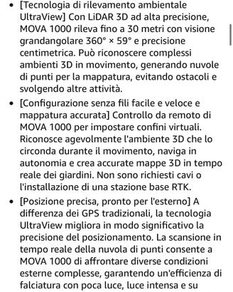 Tosaerba senza fili piu’ garage per robot .