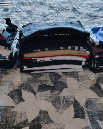Set 37 magliette mezza uomo manica t-shirt estive