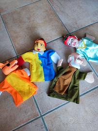 marionette pinocchio lupo fatina Geppetto € 2