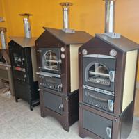 FORNO LEGNA INDIRETTA INOX VENTILATO REFRATTARIO