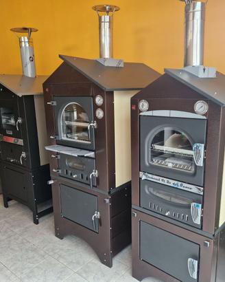 FORNO LEGNA INDIRETTA INOX VENTILATO REFRATTARIO