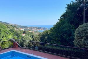 Appartamento vista mare Lerici con piscina