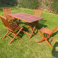 Completo Tavolo e 4 sedie per Giardino