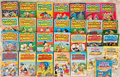 Lotto 29 Mega Almanacco Disney +libro Marvel bonus