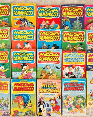 Lotto 29 Mega Almanacco Disney +libro Marvel bonus