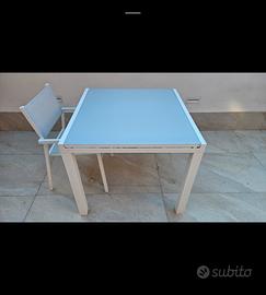tavolo giardino + 4 sedie