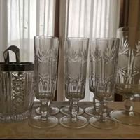 Set vintage anni 60 cocktail cristallo