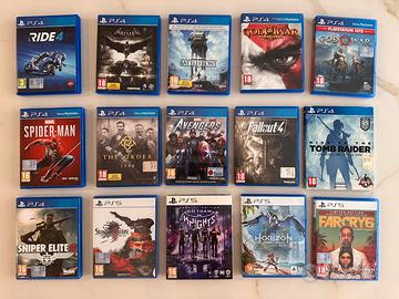 Blocco 15 giochi PS4 / PS5 – 2 sigillati