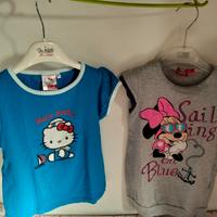 Lotto 2 T-shirt Bimbe 6 Anni - Tema Nautico