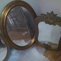 Specchi vari classici in foglia d'oro