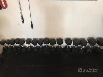 Manubri esagonali gommati