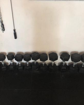 Manubri esagonali gommati