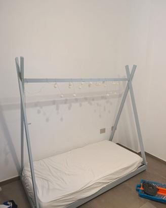 Letto montessoriano con materasso ortopedico