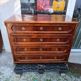 Comò, cassettone antico in legno, dell'800