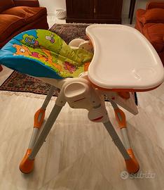 Chicco Polly New Seggiolone 2 in 1 Wood Friends