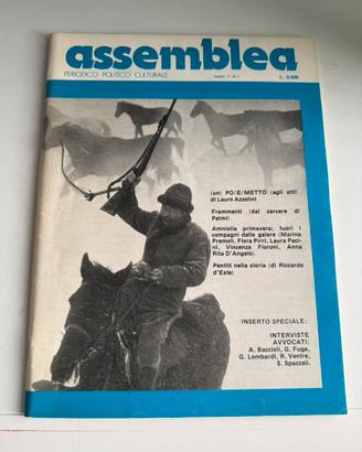 Lotto di 6 numeri della storica rivista Assemblea