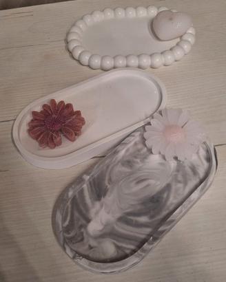 Vassoi decorativi polvere di ceramica fatti a mano