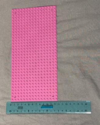 2 Piastre Base Rosa 16x32 Compatibili LEGO