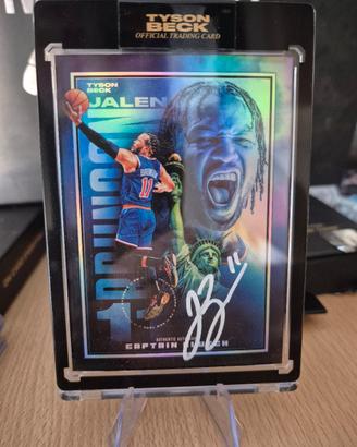 Jalen Brunson x Tyson Beck on card auto 
