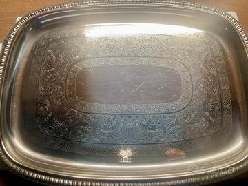 Vassoio ALESSI in acciaio anni '60