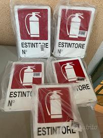 Cartelli sicurezza estintori