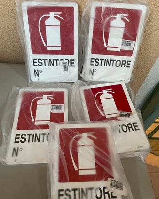 Cartelli sicurezza estintori