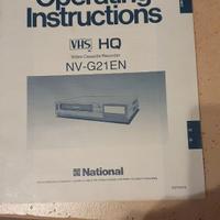 Manuale originale Videoregistratore Panasonic