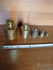 Pesi in ottone per bilancia