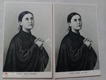 Santa Gema Galgani , cartolina.