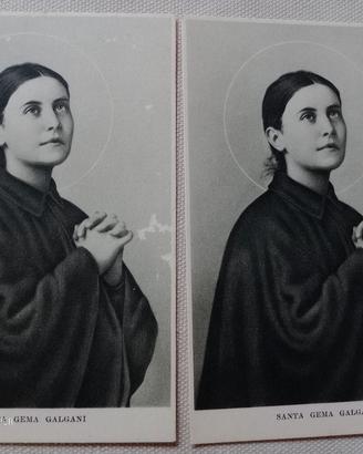 Santa Gema Galgani , cartolina.