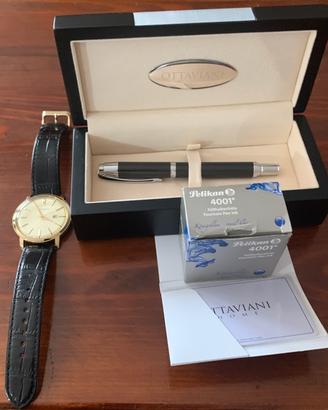 Ottaviani set orologio più penna stilografica