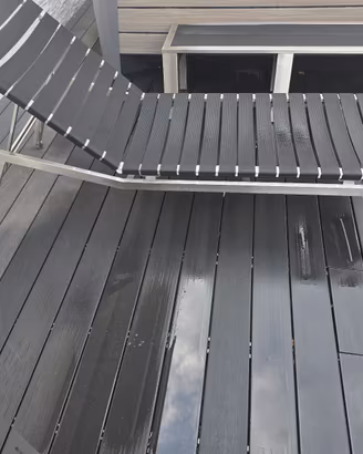 Lettino da esterno della TODUS in acciaio inox e