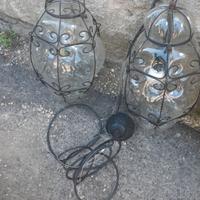 palle da giardino con luci  solo quelle scure 