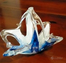 Cesto vintage vetro Murano artistico