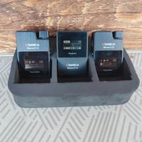 set radiomicrofoni Comica x-boom stereo per video