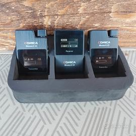 set radiomicrofoni Comica x-boom stereo per video