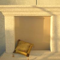 camino in granito  sardo Giallo San Giacomo