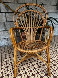 Poltrone in vimini anni ‘60