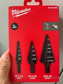 Punte Milwaukee a gradino set 3 pezzi nuove