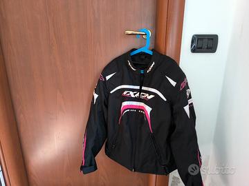 Giubbotto donna/bambina moto con protezione 