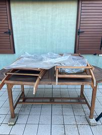 Tavolo da giardino in legno teak