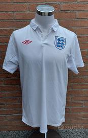 Polo Inghilterra Umbro con etichette calcio