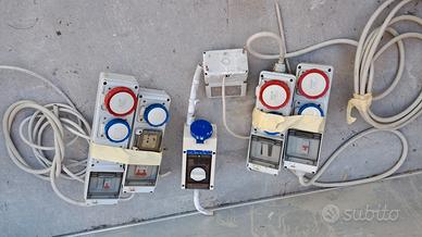 Set di quadri elettrici multi presa per impianto
