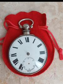 orologio da tasca d'argento antico 